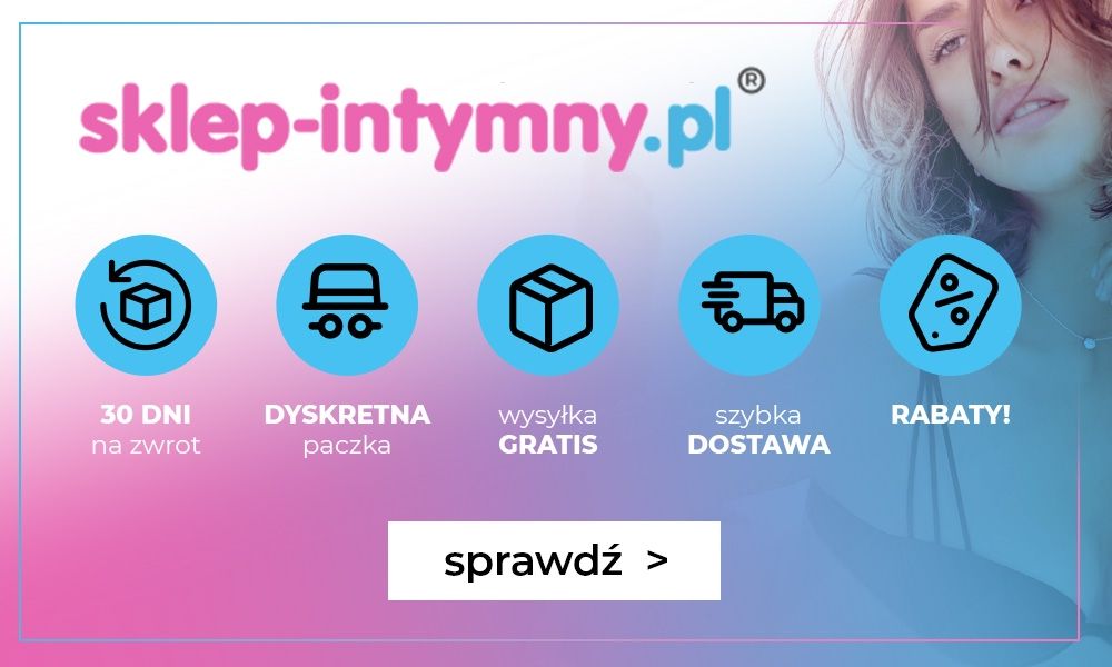 Sklep oferujący akcesoria erotyczne z dużymi rabatami dla nowych klientów. 